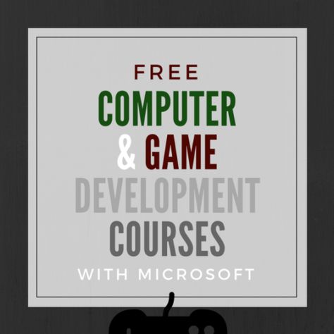 Free Computer & Gaming Coding Courses from Microsoft Game Coding, Free Computer Games, Unity Game Development, Coding Courses, Game Programming, Learn Computer Science, Free Homeschool Curriculum, Free Computer, Learn Computer Coding