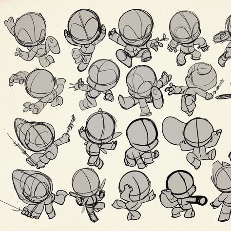 Sean Galloway on Instagram: “I.LOVE.DRAWING.POSES. #mystersolved. Hahaha This is a page of early rough sketches I did for @marvel consumer products. Can you guess who…” Chibi Jumping Pose, Derek Laufman, Chibi Poses, Rough Sketches, Chibi Sketch, Cartoon Sketches, Gesture Drawing, Desenho Tattoo, 캐릭터 드로잉