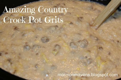 Crock Pot Grits, Crockpot Grits, Grits Breakfast, Sausage Crockpot, Crockpot Breakfast Casserole, Country Crock, Easter Dinner Recipes, Easter Brunch Food, Crockpot Breakfast