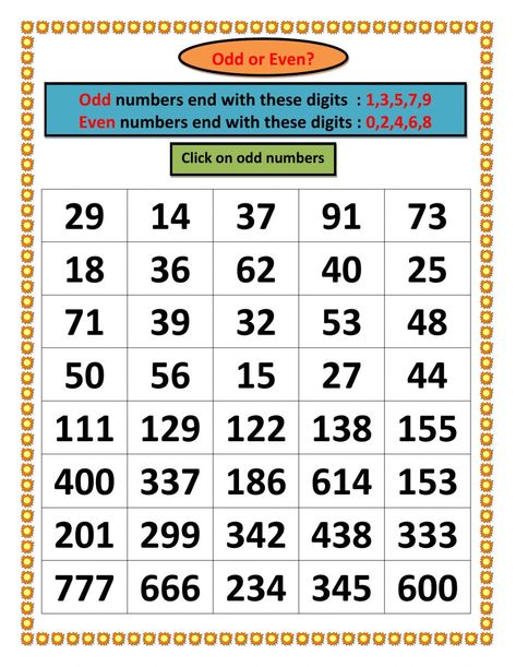 Even Numbers Worksheet, Odd And Even Numbers Worksheets, Worksheet For Class 2, Odd And Even Numbers, One Potato, Even Numbers, Numbers Worksheet, Numbers Worksheets, Geometry Worksheets