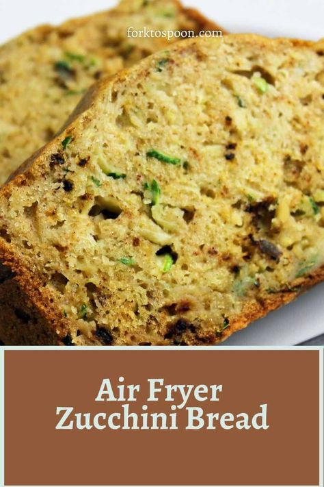 Zucchini Bread Air Fryer, Air Fryer Zucchini Bread Recipes, Bread Machine Zucchini Bread Recipes, Zucchini Bread With Applesauce, Bread With Applesauce, Air Fryer Blueberry, Blueberry Zucchini Bread, Blueberry Zucchini, Air Fryer Zucchini