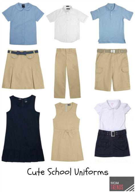 Private School Uniforms, Mom Trends, Back To School Uniform, Boys School Outfits, School Uniform Kids, School Uniform Fashion, School Uniform Outfits, Summer School Outfits, Kids Uniforms