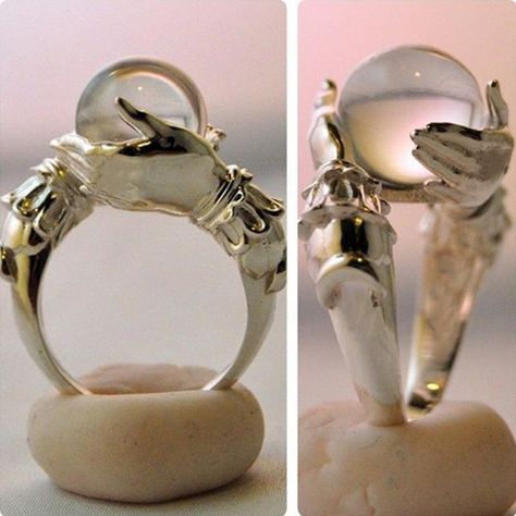 Creative Plating, Crystal Ball Ring, 15 Rings, Rings Aesthetic, Jewelry White, Anniversary Jewelry, Ring Sale, Jewelry Model, Finger Rings