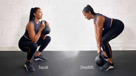 4 Kettlebell Deadlift Variations You Should Be Doing | Girls Gone Strong Suitcase Deadlift, Deadlift Women, Deadlift Variations, Kettlebell Deadlift, Latest Workout, Burning Calories, Strength Training Program, Workout Tips, Kettlebell Workout