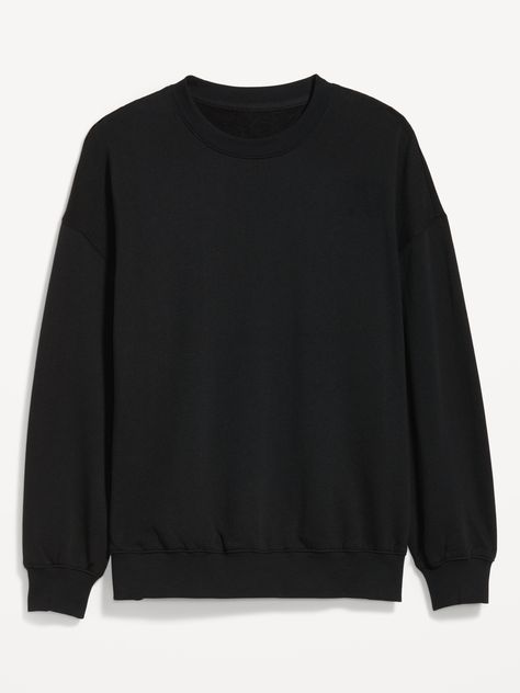 crew neck drop-shoulder sleeves rib-knit trim select styles feature graphic oversized fit hits at hip models are approx.  5'9" and wear sizes s (4), l (12) and xl (18)machine wash according to the care instruction label