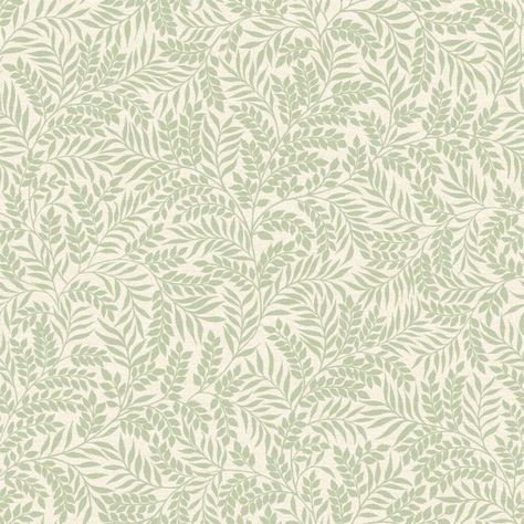 Cloakroom Wallpaper, Wallpaper Sage Green, Mini Moderns, Simple Leaf, Laurel Leaves, Floral Branch, Mind Up, A Wallpaper, Statement Wall