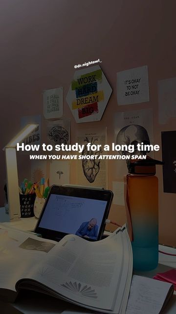 ✨𝑺𝒕𝒖𝒅𝒚𝒈𝒓𝒂𝒎✨ on Instagram: "How to study for a long time when you have a short attention span!💕 •Breaks: this might be a bit controversial but try it to see if it works. Whenever your focus seems to deter, tell yourself to study for another 20-30 mins then you can get a break for 5-10 mins and then start studying again. Even if your break turns long, you studied for an extra 20-30 mins so that’s a plus • take a break with alarms: for someone like me one alarm isn’t enough, I have around Start Studying, Short Attention Span, Study Break, Wall Writing, How To Study, Study Better, Someone Like Me, Attention Span, A Plus