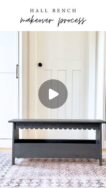 Sara | DIY and Interiors on Instagram: "This is how I transformed a simple hallway bench- my latest IKEA upcycle! 

The Perjohan bench- a nifty little bench that fits perfectly in front of our coat hook wall in our hall. Its dimensions were just right for the space AND it has storage underneath so getting my hands on this bench was a no brainer for me. 

It was a really easy and fun upcycle. The bench is essentially paint ready. 

Here is how I did it- 

1. I used scallops from @boboandthemouse found on @etsyuk. They are wood and were easy to cut down with my mitre saw but could use a manual saw as well. I glued on with “no more nails” adhesive. 

2. I applied the bobbins! They’re very easy to use and can be cut down with a Stanley/ Xacto knife. I also glued these just above the scallops u Perjohan Ikea Bench, Ikea Perjohan Bench Hack, Ikea Shoe Bench Hack, Perjohan Ikea Hacks, Ikea Perjohan, Ikea Shoe Bench, Ikea Upcycle, Xacto Knife, Coat Hook Wall