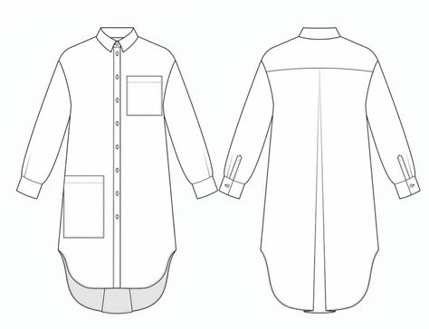 Fashion Sketch Template, Shirt Sketch, Flat Drawings, Clothing Guide, Ikat Dress, Flat Sketches, Fashion Templates, Dress Flats, Dress Sketches