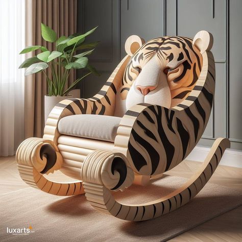 Animal Rocking Chair 🐾🪑 #AnimalRockingChair #WhimsicalSeating #ChildhoodJoy Bring enchantment to your child's room with the Animal Rocking Chair. Crafted in charming animal designs, these chairs offer both comfort and entertainment. Elevate playtime and relaxation with the Animal Rocking Chair, where every sway brings a smile. 🌟🦁🪑 https://luxarts.net/animal-rocking-chair/ Furniture Styles, Rocking Chair, Kids Furniture, Animal Design, Enchanted, Kitchen Furniture, Kids Room, Animals, Furniture