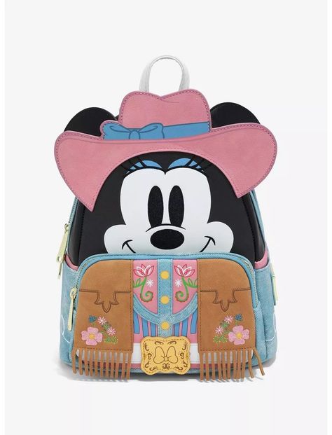 A NEW Disney x Loungefly Collection Was Released Early! Mouse Cosplay, Minnie Mouse Gifts, How To Pop Ears, Minnie Mouse Backpack, Wilde Westen, Minnie Mouse Dress, Mini Mochila, Loungefly Bag, Faux Leather Backpack