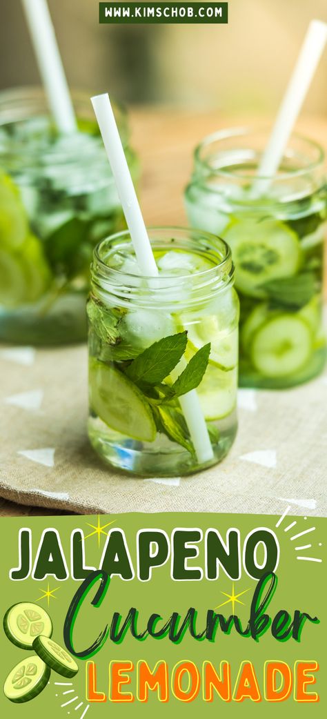 Jalapeno Juice Recipes, Unexpected Recipes, Jalapeno Lemonade, Cucumber Lemonade, Lime Lemonade, Jalapeno Recipes, Hearty Comfort Food, Drink Mixes, Blended Drinks