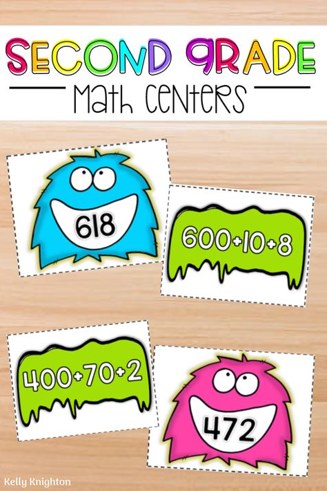 2nd Grade Number Sense, Big Ideas Math 2nd Grade, Decomposing Numbers Second Grade, Place Value Addition, Second Grade Projects, Place Value Anchor Chart 2nd Grade, Math Centers Second Grade, Expanded Form 2nd Grade, Subtraction 2nd Grade