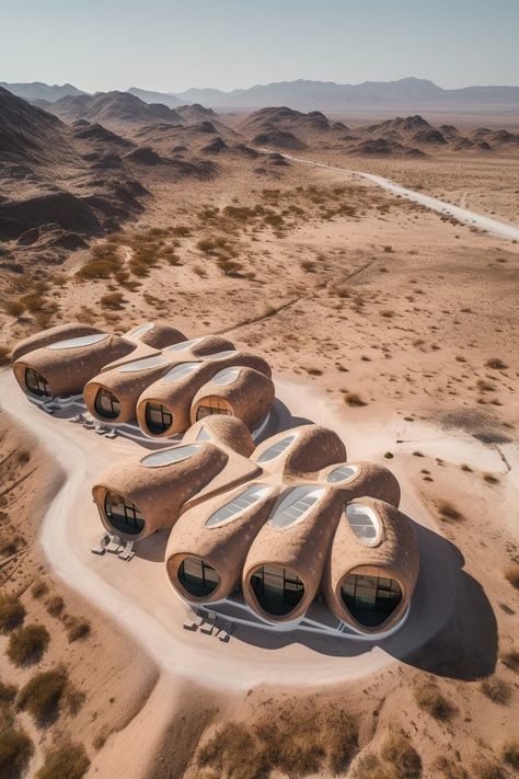 Extraordinary Houses Architecture, Desert Retreat, Arabian Desert, Eco Buildings, Desert House, Organic House, Earthship Home, Earth Sheltered, Modern Desert