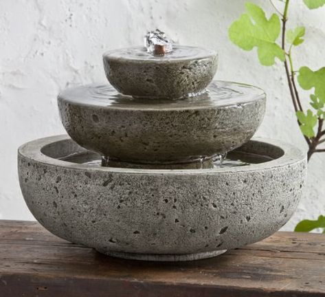 6 Indoor Water Fountains That Look Good In Any Home Taman Air, Campania International, Tabletop Water Fountain, Garden Water Fountains, Indoor Water Fountains, Tabletop Fountain, Stone Fountains, Indoor Fountain, Outdoor Fountain