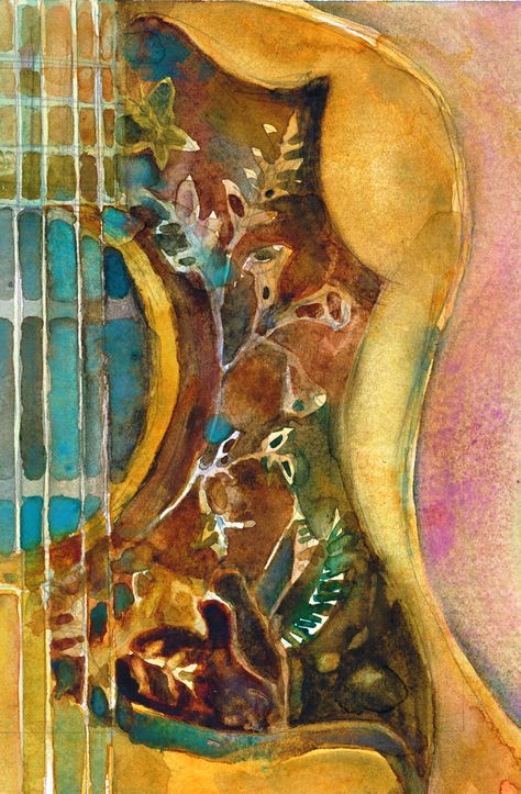 Gibson Hummingbird, Guitar Artwork, Glicee Prints, Architecture Tattoo, Guitar Art, Arte Inspo, It Goes On, Art Education, Art Show