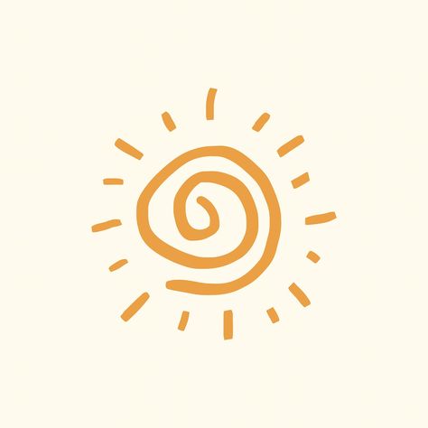 Drawing Summer, Sun Vector, Doodle Cute, Sun Drawing, Summer Logo, Summer Drawings, Vector Doodle, Sun Aesthetic, Summer Sunrise