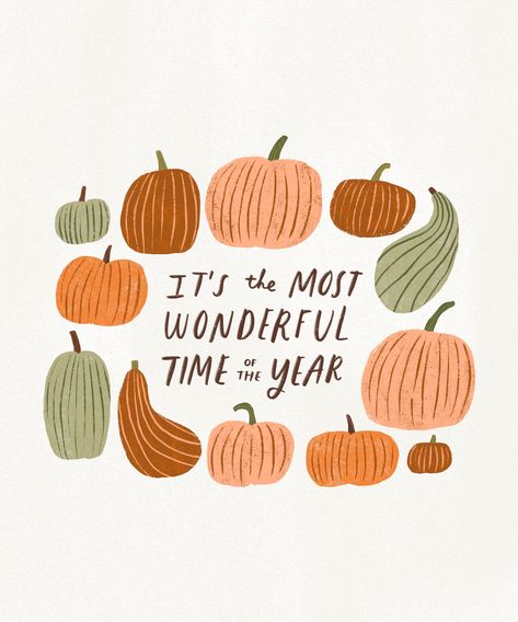 Sweater weather. Pumpkin everything. Changing colors. Bring it on. 🍁🎃🍂☕️🍎🌻🌾🐿️📙🌽🍄 | fall autumn illustration design procreate artwork art artist textured inky brushes Pumpkin Illustration Autumn, Pumpkin Quotes, Pumpkin Everything, Fall Artwork, Pumpkin Illustration, Autumnal Equinox, Thanksgiving Wallpaper, Cute Fall Wallpaper, Autumn Illustration