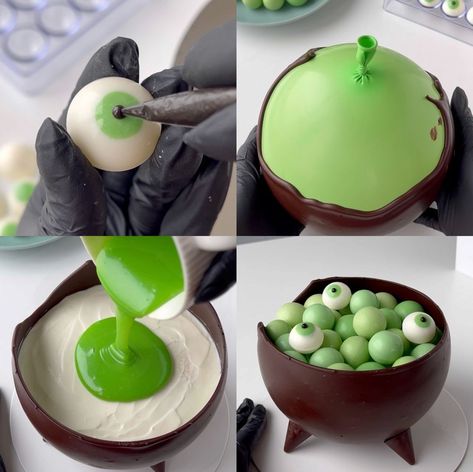 Cauldron Cakes Recipe, Couldren Cake, Cauldron Cake Ideas, Oreo Cauldron, Cauldron Cakes Harry Potter, Cauldron Cake Pops, Cauldron Cake, Cakes Decorated, Decorating Cakes