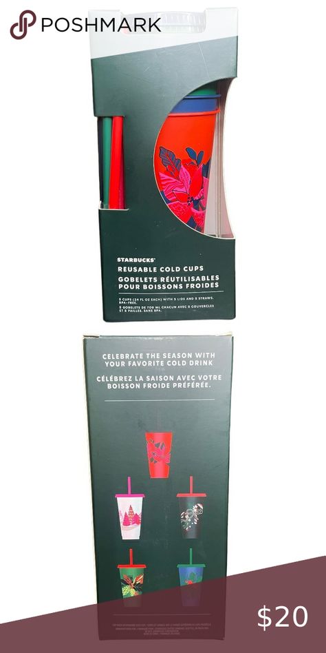 Starbucks Holiday Limited Edition Cold Cups 2021 - NEW Starbucks Cold Cups, Starbucks Holiday, Cold Cups, Cold Cup, New Shop, Limited Editions, Limited Edition, Buy And Sell, Clothes Design