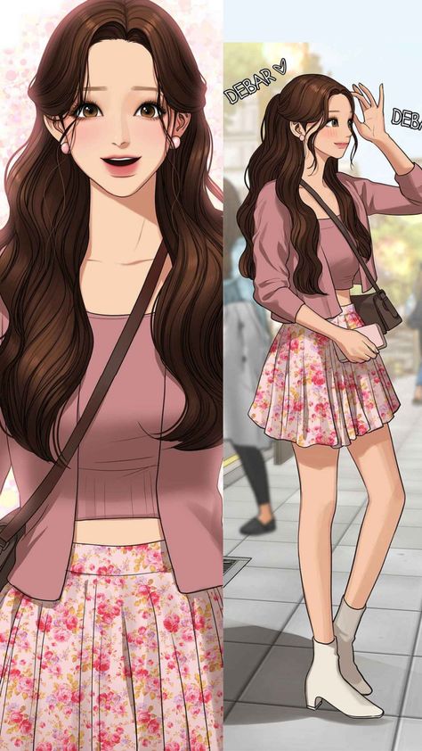 Webtoon Inspired Outfits, True Beauty Webtoon Jugyeong Outfits, Manhwa Inspired Outfits, True Beauty Outfits Webtoon, Jugyeong True Beauty Outfits, Lim Jukyung Outfit, Manwha Outfits, Webtoon Fashion, Manhwa Beauty