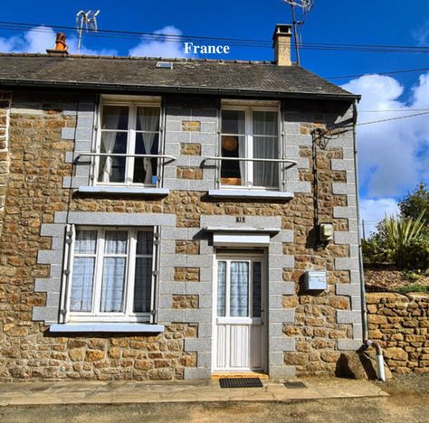 Northern France Semi-Detached Stone Cottage For Sale Under $62K USD - 50 Min. to Coastal Beaches - Old Houses Under $50K Pretty Cottage, Northern France, Garage Shed, Garden Area, Seaside Cottage, French Property, Stone Cottage, Coastal Beaches, Semi Detached