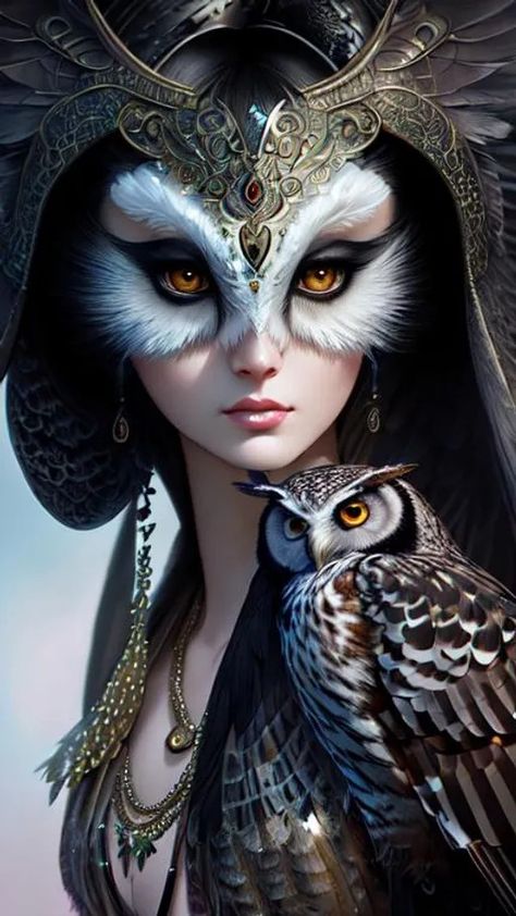 young blonde witch with owl | OpenArt Witch With Wings, Witch Character Art, Blonde Witch, Owl Fantasy Art, Owl Woman, Minerva Owl, Harry Potter Witch, Owl Witch, Witch Funny