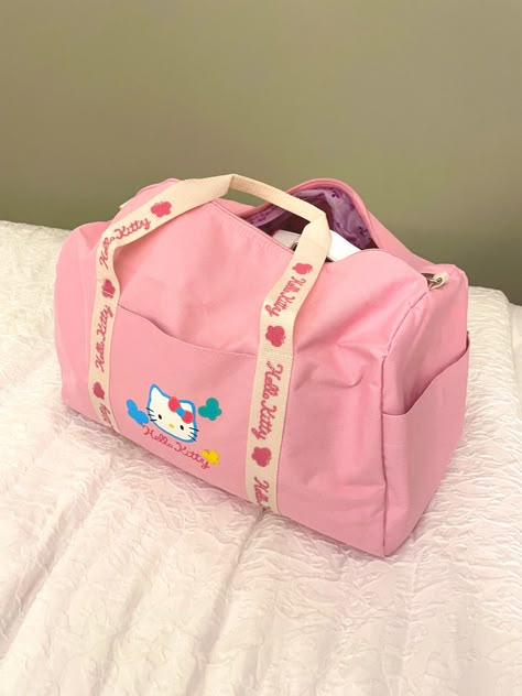 Hello Kitty Furniture, Pink Sanrio, Sanrio Bag, Hello Kitty Merchandise, Pink Gym, Cute Pencil Case, Aesthetic Bags, Favorite Purse, Casual Tote Bag