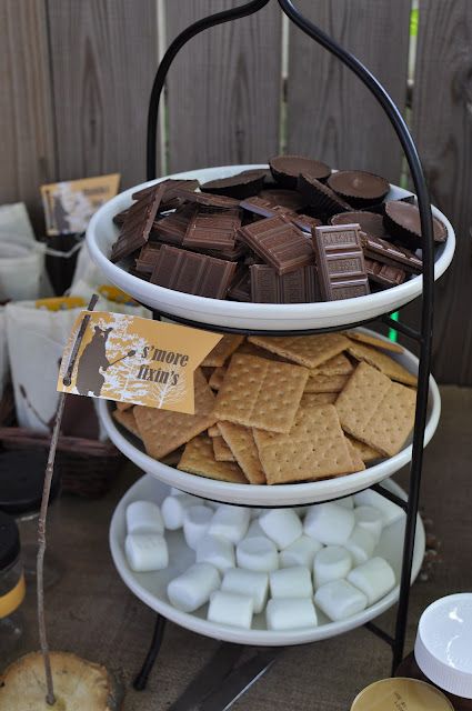 camping/bear party ideas What every camper needs! http://goodnightcampingequipment.com/ Entertaining Desserts, Smores Bar, Bonfire Party, Camping Birthday Party, S'mores Bar, Camping Birthday, Burger Bar, Graduation Parties, Camping Party