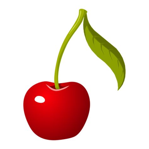 Single cherry Cherry Maraschino, Cherry Png, Chocolate Cranberry, Cherry Cherry, Plant Clips, Fruit Fruit, Cherry Chocolate, Fruit Vector, Food Clipart