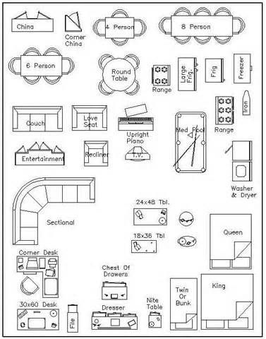 Apartment Furniture Layout, Room Sketch, Floor Plan Symbols, Free Floor Plans, Interior Design Template, Bedroom Furniture Layout, Paper Furniture, Interior Design Sketches, Free Furniture