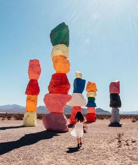 Colorful Rocks, Colored Rocks, Magic Mountain, Seven Magic Mountains Photo Ideas, Colorful Rocks Las Vegas, Red Rocks Canyon Las Vegas, Magic Mountains Las Vegas, Red Rocks Nevada, Las Vegas Rocks