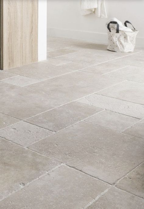 Stone Tile Flooring, Travertine Floors, Flooring Inspiration, Tile Flooring, Outdoor Tiles, Room Flooring, Home Reno, House Flooring, Stone Flooring