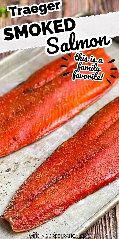 Pellet Smoker Salmon Recipes, Easy Smoked Salmon Recipes, Traeger Salmon, Traeger Smoked Salmon, Salmon Smoker, Smoked Salmon Brine, Smoked Salmon Recipe, Best Smoked Salmon, Ranch Recipes