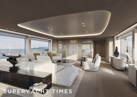 SuperYacht Times | Yachting News | Yachts & Superyachts Superyacht Interior Design, Yacht World, Yacht Interior Design, Super Yacht, Yacht Interior, Yacht Life, Yacht Design, Super Yachts, Motor Yacht