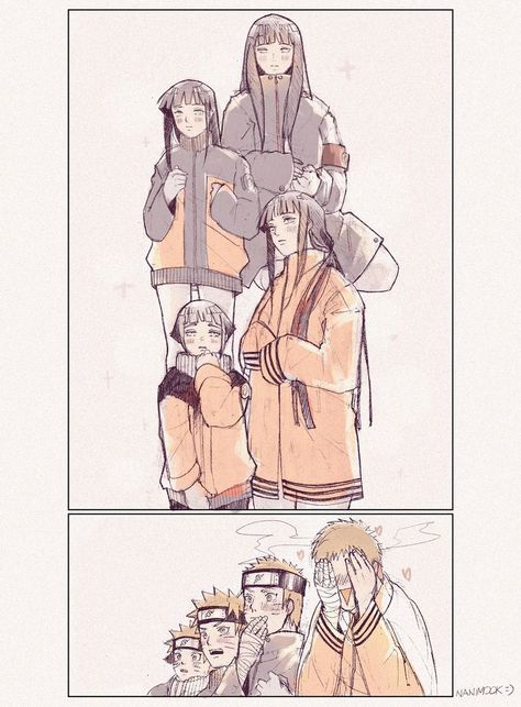 Naruhina Shippuden, Hinata And Naruto Fanart, Hinata X Naruto Fanart, Naruto And Sasuke Funny, Aomine Kuroko, Naruto Y Hinata, Naruto Family, Naruto Minato, Naruto Teams