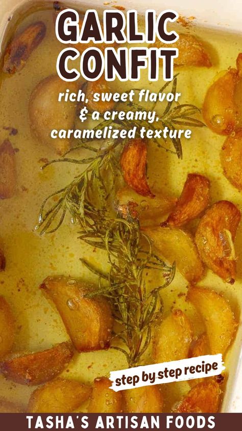 How To Make Garlic Confit, Confit Garlic Recipe, Garlic Confit Recipes, Pastas To Make, Confit Garlic, Confit Recipes, Roasting Garlic In Oven, Garlic Confit, Cookie Recipes Oatmeal Raisin