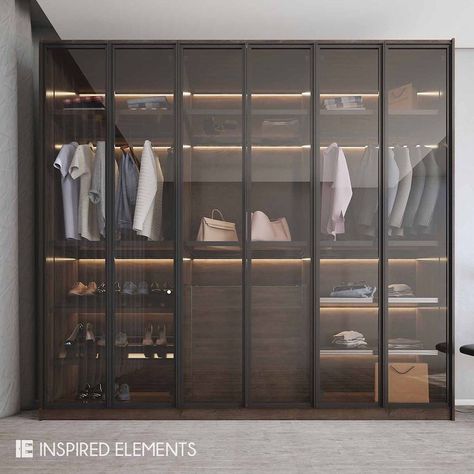 Glass Wardrobe Design, Hotel Bedroom Design, Glass Wardrobe, Chest Drawers, Bespoke Home, Bespoke Wardrobe, Walk In Closet Design, Wardrobe Door Designs, Luxury Closets Design