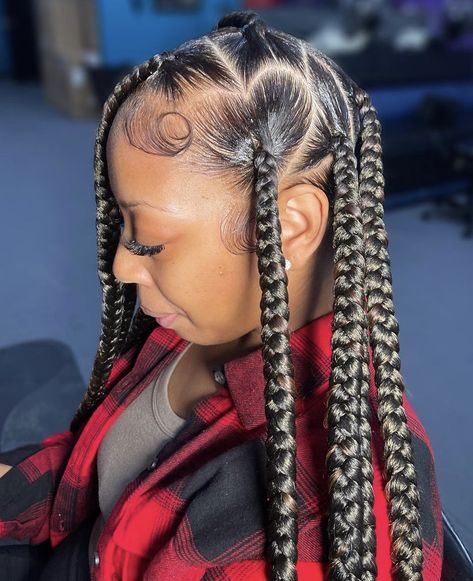 6 Braids, December Books, Netflix Suggestions, Large Box Braids, Black Kids Braids Hairstyles, Braiding Hairstyles, Poetic Justice Braids, Big Box Braids, Books Open