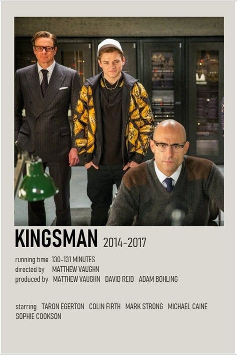 Kingsman Movie Poster, Polaroid Board, Kingsman Movie, The Kingsman, Eggsy Unwin, Polaroid Movie Poster, Movie Character Posters, Mark Strong, Iconic Movie Posters