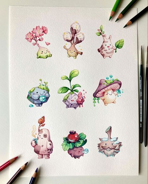 Julia Koerner, Cute Easy Drawings, Drawing Practice, Cute Little Drawings, Dreamy Art, Marker Art, Cute Animal Drawings, Sketchbook Art Inspiration, New Version