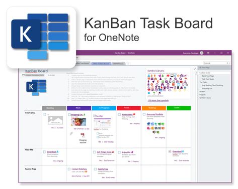 Gtd System, Onenote Template, One Note Microsoft, Family Tree Gift, Staff Directory, Hidden Potential, One Note, Kanban Board, Recipe Template