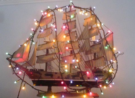 Greece isles tradition of decorating the boat for nautical festivities Christmas In Greece, Trees For Christmas, Kids Night Out, Greek Christmas, Decorated Trees, Door Decorating Contest, Greek Tradition, Christmas Ships, Modern Christmas Tree