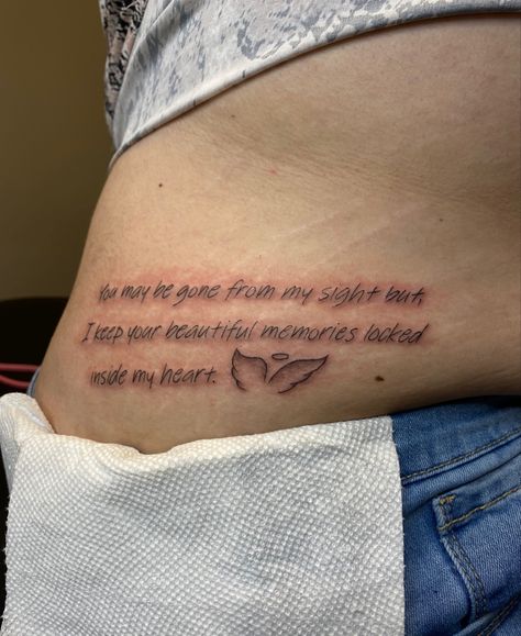 Thigh Tattoos For Lost Loved One, Memorial Tattoo For Daughter Lost, In Memory Of Nana Tattoo Ideas, Grandmother Tattoo In Memory, Grandmother Tattoo Ideas Memories, Tattoo In Memory Of Grandma, Grandpa Tattoo In Memory Of, Grandma Tattoo In Memory Of, Tattoo Idea For Lost Loved One