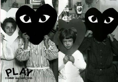 Comme Des Garcons Campaign, Play Comme Des Garcons, Comme Des Garcons Play, Fashion Advertising, Jolie Photo, New Wall, Vintage Ads, Comme Des Garcons, Wall Collage