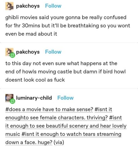 Studio Ghibli Movies, Howl's Moving Castle, Ghibli Movies, A Silent Voice, Howls Moving Castle, Hayao Miyazaki, Miyazaki, Text Posts, Anime Movies