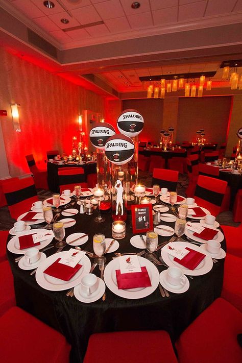 Ali Weitzman Events | Brand Board | Basketball Bar Mitzvah Ball Logo Design, Basketball Centerpieces, Logo Ideas Design, Basketball Bar Mitzvah, Sports Centerpieces, Bar Mitzvah Centerpieces, Bar Mitzvah Themes, Basketball Theme Party, Sports Banquet