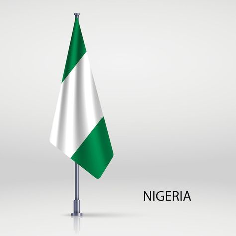 Flags Design Ideas, Nigeria Independence Day, Nigeria Independence, Map Of Nigeria, Nigerian Flag, Independence Day Greeting Cards, Flying Flag, Patriotic Posters, Graphics Board