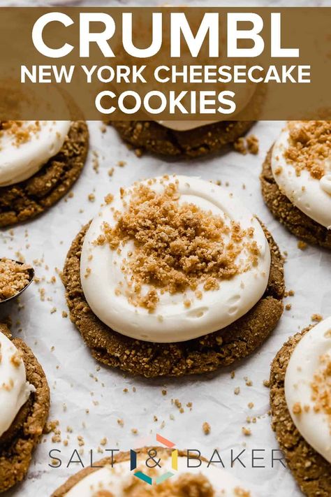 Cake Cookie Recipe, Graham Cracker Crumble, Crumble Cookie Recipe, Cheesecake Frosting, Graham Cracker Cookies, Crumbl Cookies, Cracker Cookies, Cake Mug, Cookie Bakery