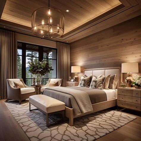 Cozy Big Bedroom, Modern Large Bedroom, Rich Bedroom Luxury Modern, Bedroom Interior Design Luxury Master Suite, Large Bedroom Ideas, Married Bedroom, Luxurious Bedrooms Master Modern, Rich Bedroom Luxury, Luxurious Bedrooms Master